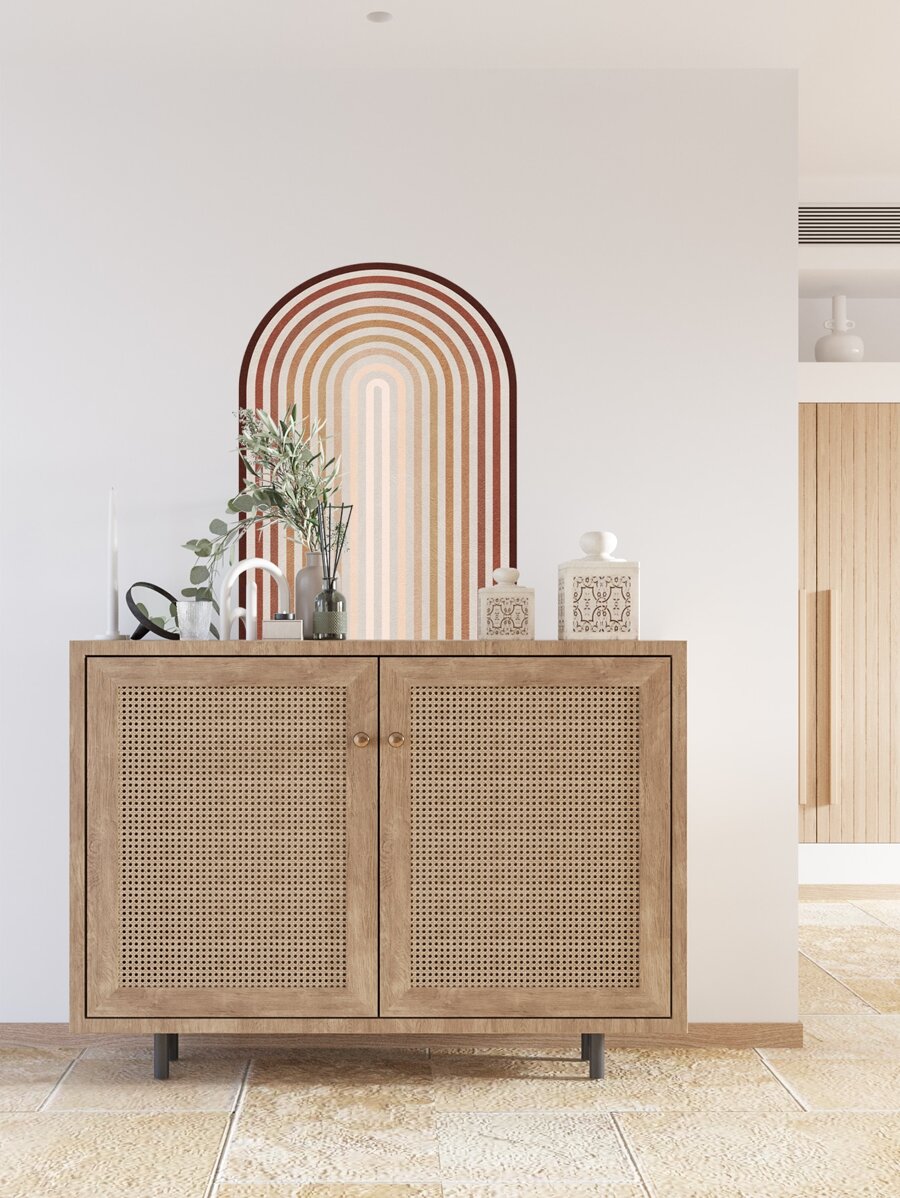 1pc Arch Pattern Wall Sticker - Multicolor - View 1