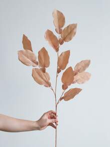 1 片人造叶子，情人节、生日毕业礼物，假植物 - 棕色 - 查看 2