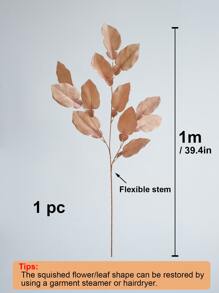 1 片人造叶子，情人节、生日毕业礼物，假植物 - 棕色 - 查看 3
