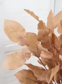 1 片人造叶子，情人节、生日毕业礼物，假植物 - 棕色 - 查看 6