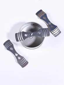 1入組15毫米鐵製燭芯架銀色3孔燭芯居中裝置用於蠟燭DIY製作 - 銀色 - 查看 5