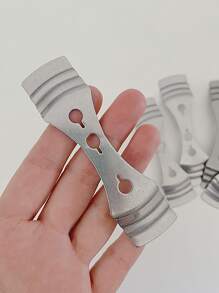 1入組15毫米鐵製燭芯架銀色3孔燭芯居中裝置用於蠟燭DIY製作 - 銀色 - 查看 7