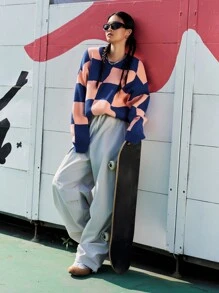 DAZY Áo len nữ Kẻ sọc Giải trí - Nhiều màu - Xem 3