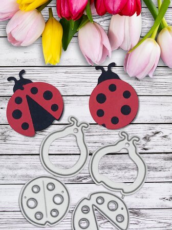 1入組瓢蟲形狀切割模具