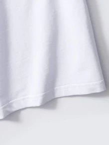 Manfinity RSRT 男士椰子樹和標語圖案T恤 - 白色 - 查看 4