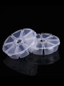 1 件透明珠宝收纳盒，8 格珠宝盒，适合居家和返校使用 - 無色 - 查看 5