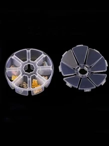 1 件透明珠宝收纳盒，8 格珠宝盒，适合居家和返校使用 - 無色 - 查看 6