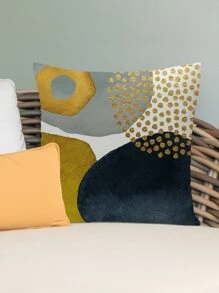 幾何圖案靠墊套不附帶墊芯