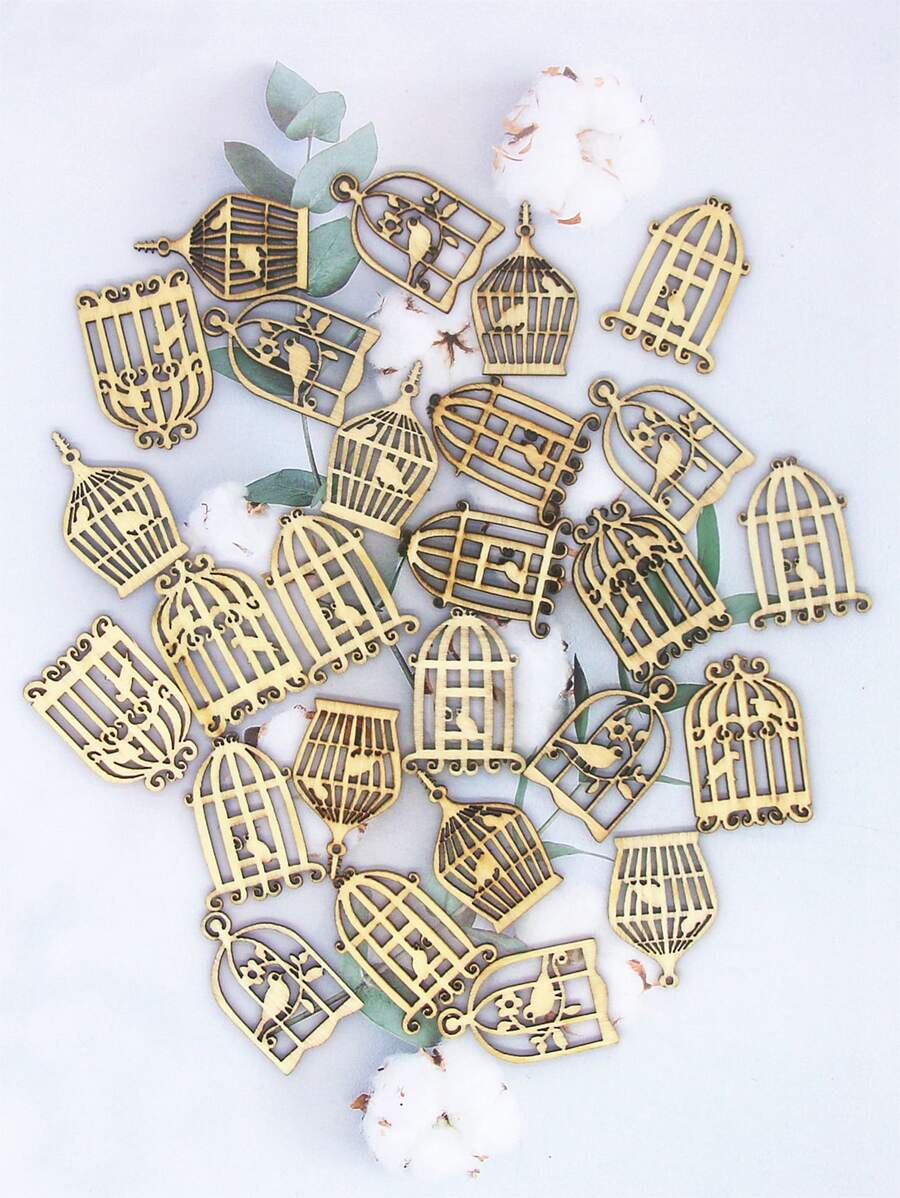 30pcs Birdcage Shaped Random DIY Sewing Decoration - Multicolor - View 1
