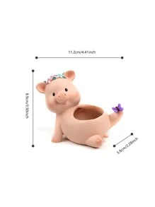 1pc Cartoon Pig Design Plant Container - Nhiều màu - Xem 3