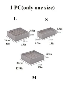 1pc Multi-Grid Underwear Storage Box, Light Grey Polyester Bra Drawer Storage Box For Home Decorations Decor Festival Decor Room Decor Home Decor Bed Room Decor Bedroom, Organizer, Home Storage, For White T-Shirt Women, Black Pants Women, Ladies Winter Clothes, Dress, Winter Clothes For Ladies, Elegant Woman Dresses, White Shirt For Ladies, Long Sleeve, White Jumpsuit For Women, Spring Dresses For Women, Spring Outfits For Women, Spring, Spring Clothes, Minimalist, Summer Tops Storage