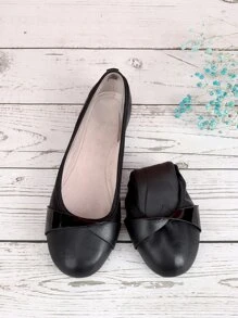 Bailarinas con diseño girante - Negro - Ver 1