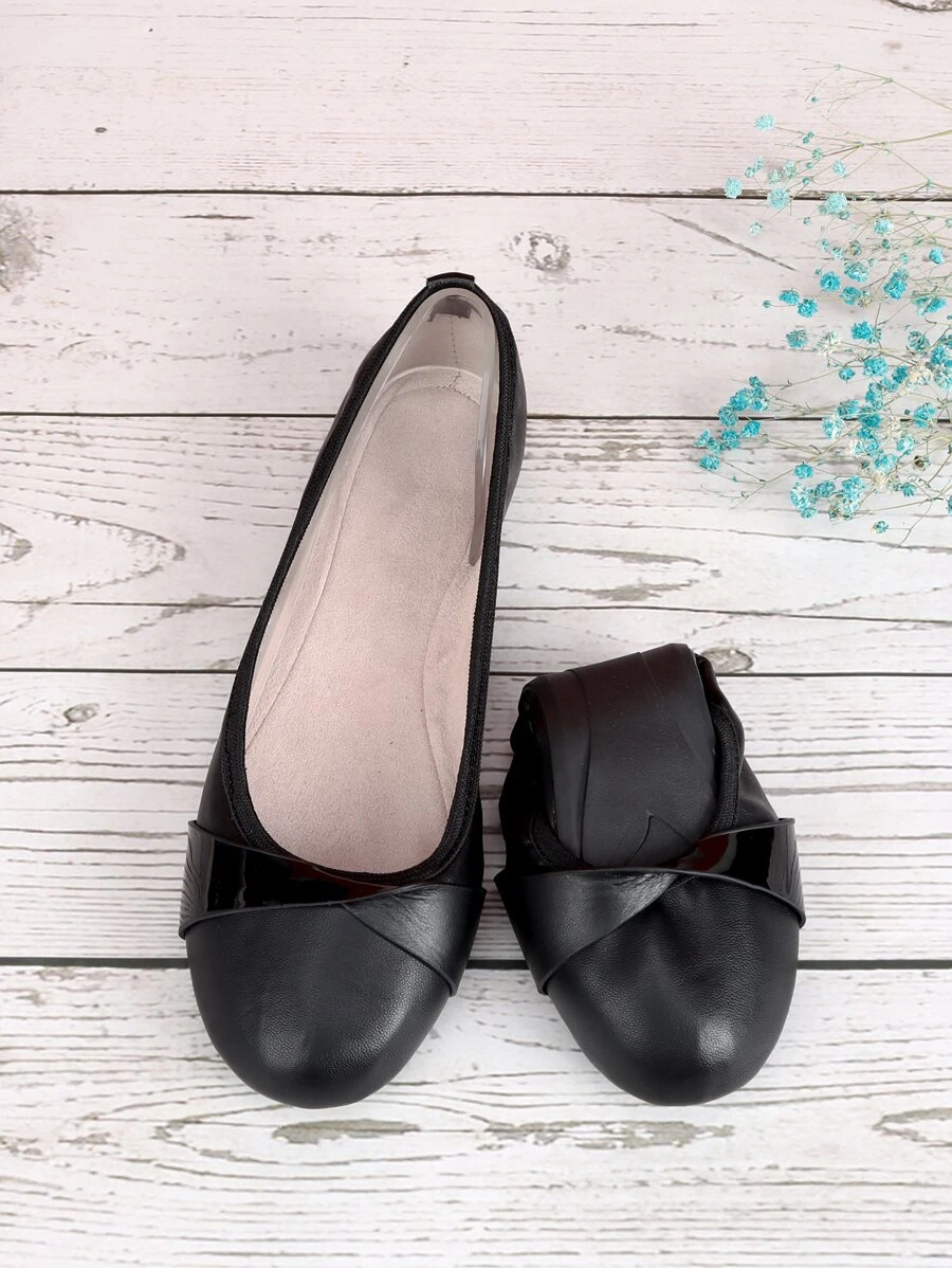 Bailarinas con diseño girante - Negro - Ver 1