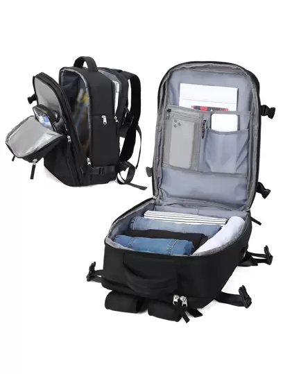 大容量,防水簡約口袋前後背包完美適用於戶外遊玩運動,輕便,便攜適用於青少年女孩女士大學學生,白領工人完美適用於學校,大學,工作,商業,通勤,返校