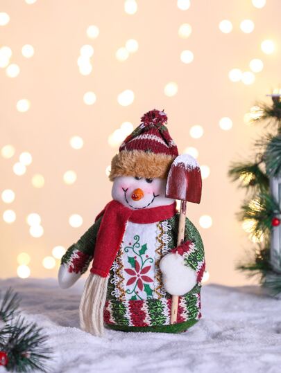 1 pieza Decoración Navidad con muñeca de nieve