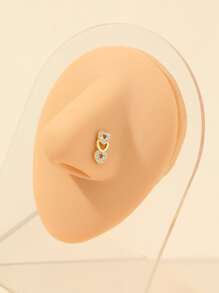 Kim Cương Giả Trái Tim Trang Trí Mũi Bông Đồng Phổ Biến Trang Sức Xuyên Cơ Thể Quà Tặng Cho Phụ Nữ Và Nam Giới - Nhiều màu - Xem 1