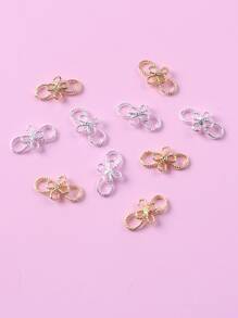 TSZS 10 cái/gói hợp kim hình số 8 trang trí móng nghệ thuật - Nhiều màu - Xem 4