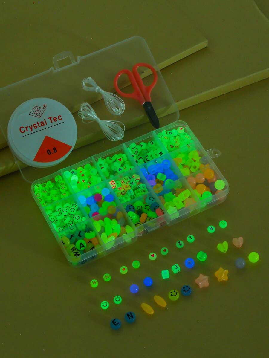 1 bộ Phụ kiện trang sức tự làm bằng tre phát sáng - Nhiều màu - Xem 1