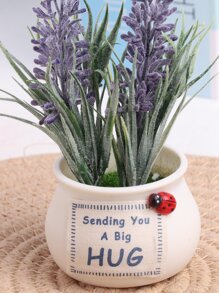 1件装汽车装饰人造薰衣草盆景，装饰品，礼物，家居装饰，万圣节装饰，厨房装饰，情人节，生日礼物，毕业季礼物，返校季房间装饰，学习用品，仿真植物