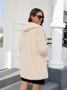 RELISH NOLESS 大翻領毛茸茸外套