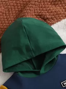 SHEIN Leap Crew 男婴拼接细节撞色卫衣 - 彩色 - 查看 4