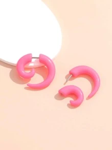 Spiral Design Earring Jackets - Pink - View 3