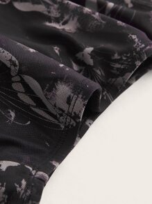SHEIN ICON Váy nữ Tương phản Mesh Cà vạt nhuộm Loại bướm Thanh lịch - màu đen - Xem 3