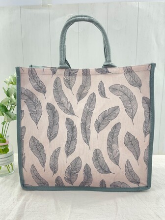 1入組羽毛圖案便當袋