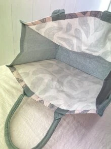 1入組羽毛圖案便當袋 - 彩色 - 查看 3