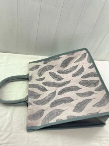 1入組羽毛圖案便當袋 - 彩色 - 查看 4