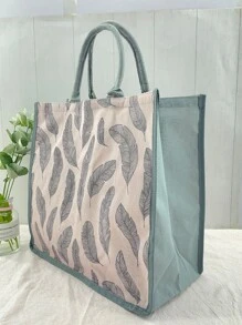 1入組羽毛圖案便當袋 - 彩色 - 查看 6