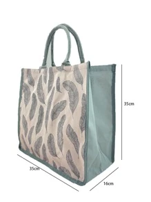 1入組羽毛圖案便當袋 - 彩色 - 查看 7