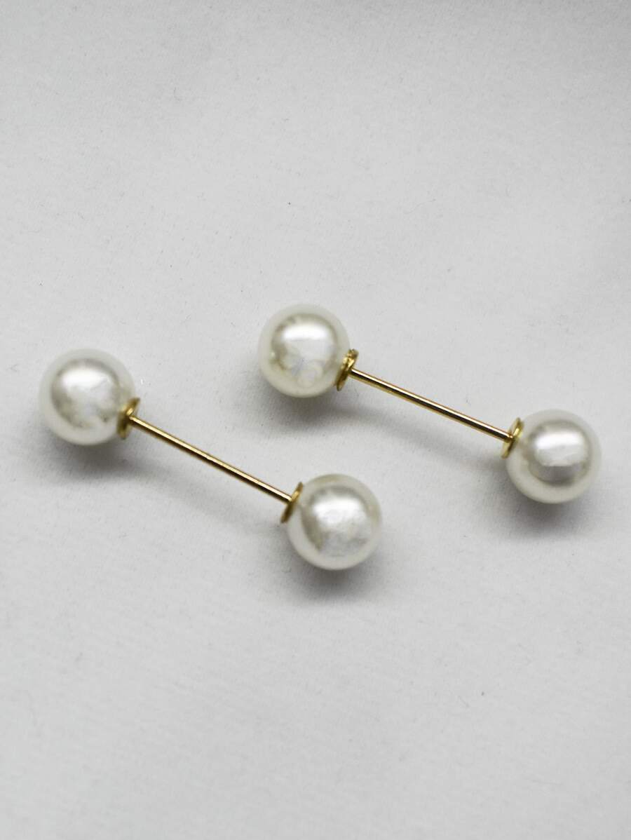 2入組3.5CM圓珠直筒別針 - 彩色 - 查看 1