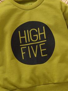 Bộ đồ Em bé Lá thư Giải trí - Nhiều màu - Xem 3