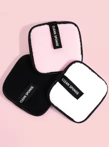 MAANGE 3pcs Makeup Remover Puff,Soft And Skin Friendly Face Towel,Cleaning Tools Easy Carrying For Travel - Multicolor - View 1