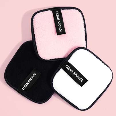3pcs Reusable & Washable Makeup Remover Puff