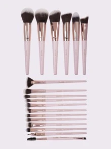MAANGE 18pcs Makeup Brush Set - Pink - View 2