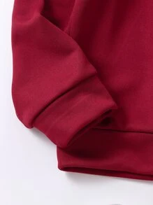 SHEIN 青少女心形印花連帽衫與汗褲 - 彩色 - 查看 5