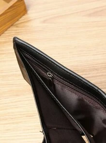 Wcarno Đàn ông Thư đồ họa Ví nhỏ Kinh doanh thông thường - màu đen - Xem 3