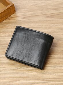 Wcarno Đàn ông Thư đồ họa Ví nhỏ Kinh doanh thông thường - màu đen - Xem 6