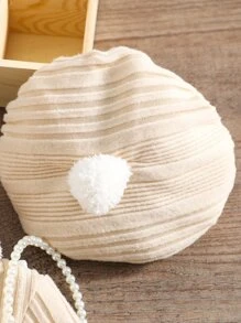 Toddler Girls Rib-Knit Mock Neck Dress - Apricot - View 4