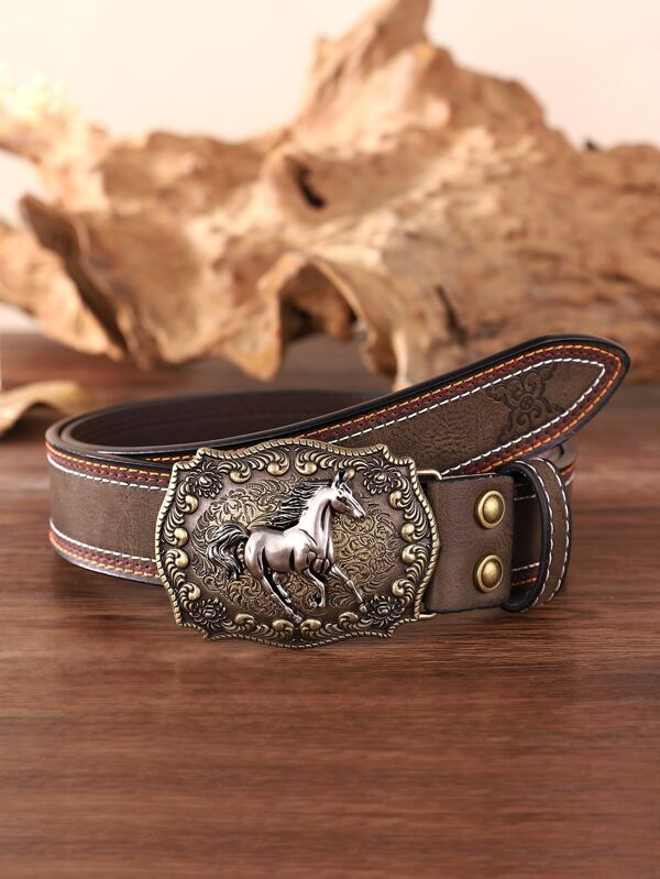 Western Cowgirl Horse Decor Belt For Jeans Pants Halloween Summer, School Fall, Autumn, Halloween