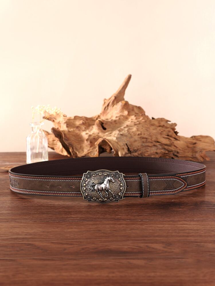 Western Cowgirl Horse Decor Belt For Jeans Pants Halloween Summer, School Fall, Autumn, Halloween