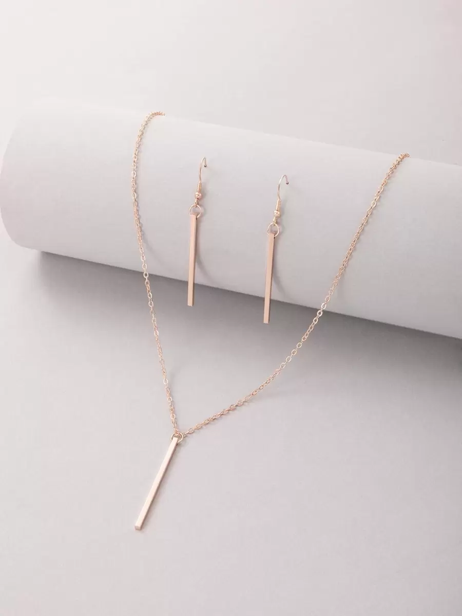 imoli 3pcs Rectangle Decor Jewelry Set