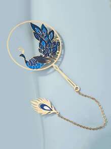 1pc Peacock Detail Bookmark - Nhiều màu - Xem 3