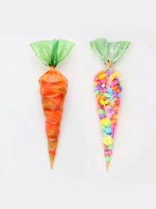 20入組胡蘿蔔造型糖果包裝opp袋 - 彩色 - 查看 4