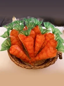 20入組胡蘿蔔造型糖果包裝opp袋 - 彩色 - 查看 7