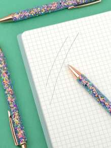 1pc Sequin Decor Ballpoint Pen - Multicolor - View 3