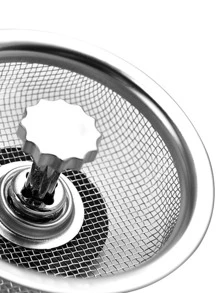 1pc Stainless Steel Sink Drain Stopper, Sink Filter With Plug, Kitchen Stainless Steel Water Filter, Wash Basin Slag Screen Bathroom Bathroom Accessories Bathroom Tools