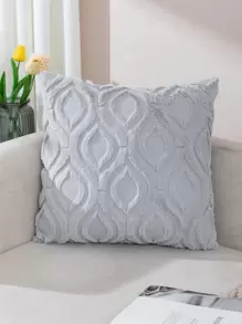 1 Stück geometrischer, getufteter Fuzzy-Kissenbezug, weicher Polyester-Kissenbezug für Heimsofa, Kisseneinsatz nicht im Lieferumfang enthalten